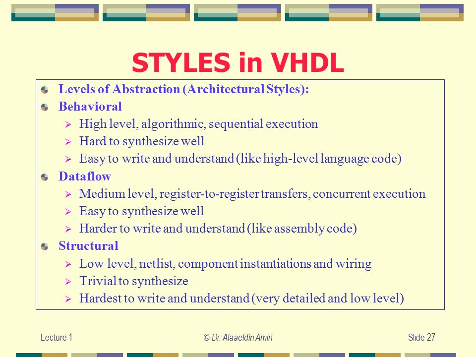 Code Guidelines for VHDL and Verilog